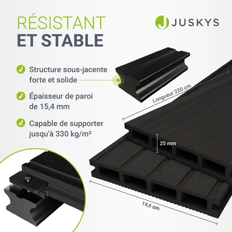 WPC Terrassendielen in Anthrazit