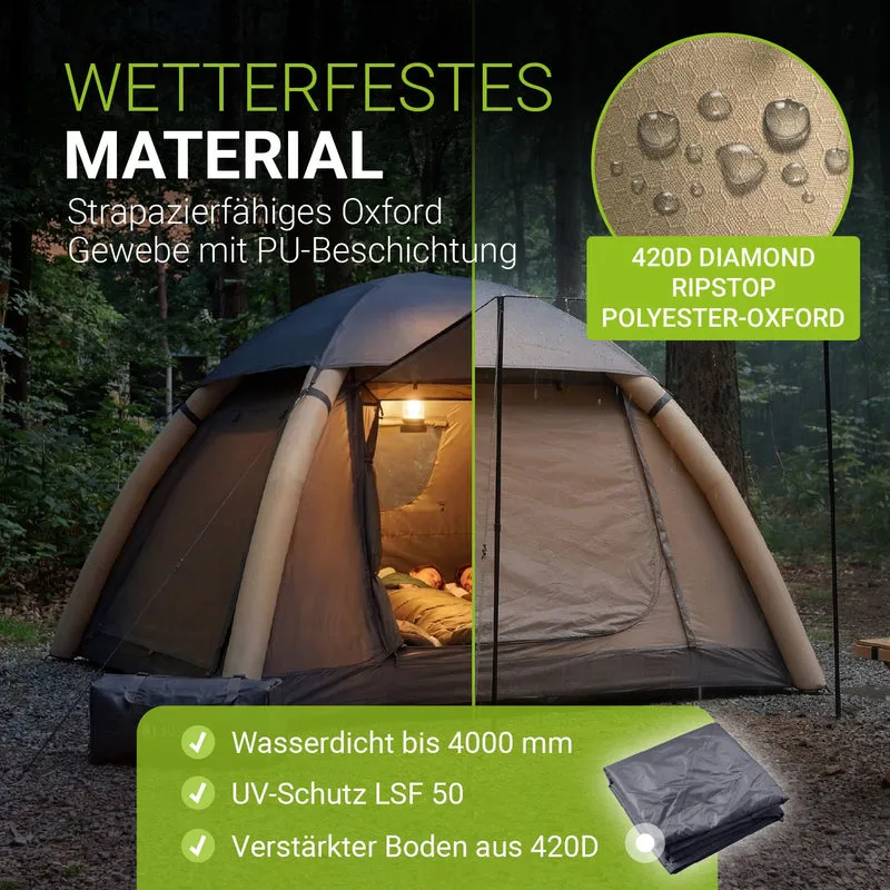 Campingzelt aufblasbar für 1-4 Personen