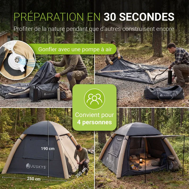 Campingzelt aufblasbar für 1-4 Personen