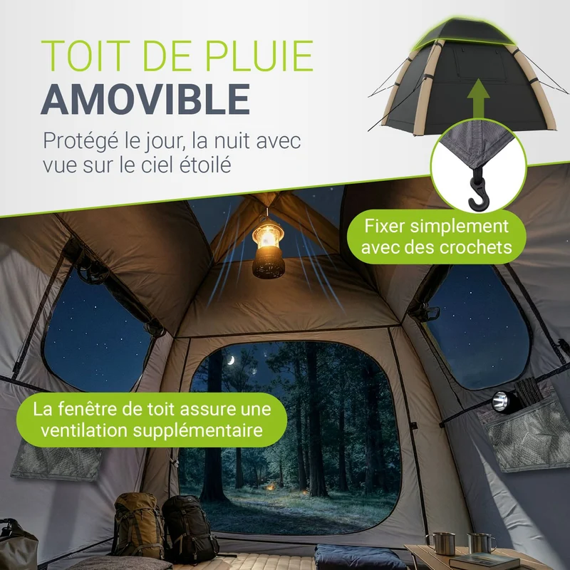 Campingzelt aufblasbar für 1-4 Personen
