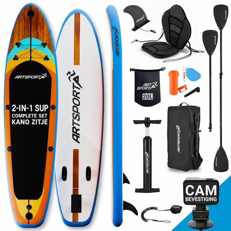 Stand Up Paddling Board mit Kajaksitz