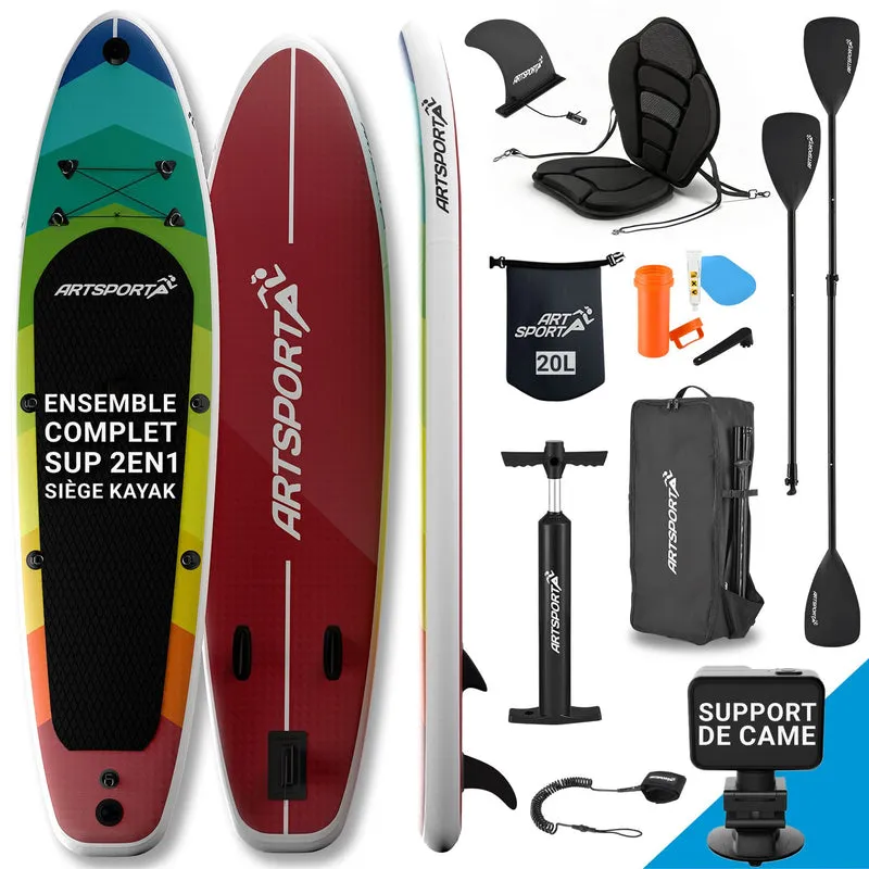 Stand Up Paddling Board mit Kajaksitz