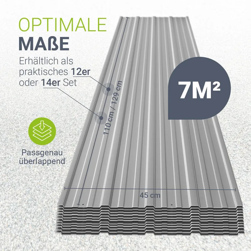 Trapezblech fürs Dach aus Stahl