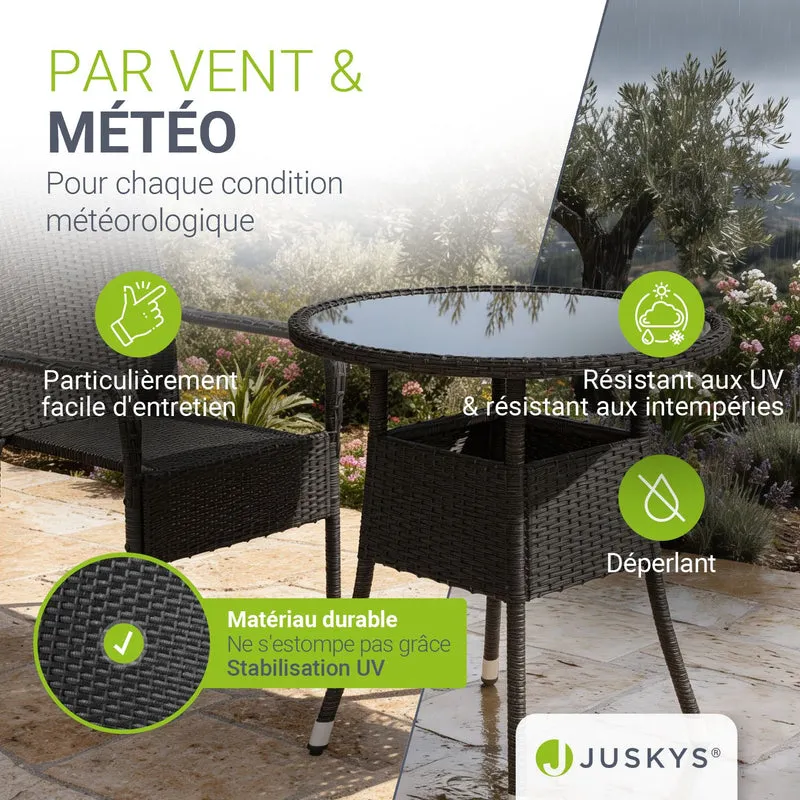 Runder Polyrattan Gartentisch Yoro