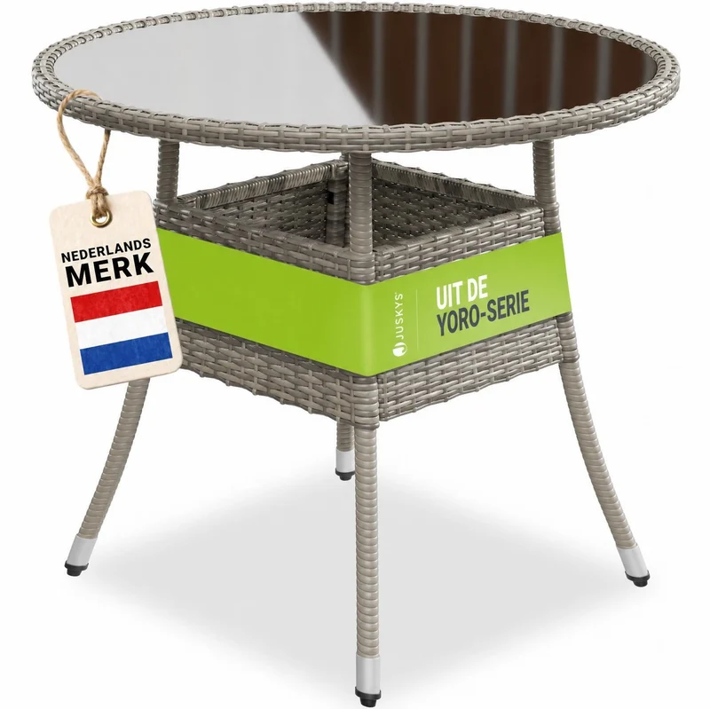 Runder Polyrattan Gartentisch Yoro