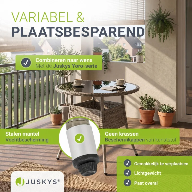Runder Polyrattan Gartentisch Yoro