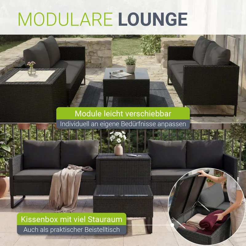 Gartenlounge für 4 Personen Santorini