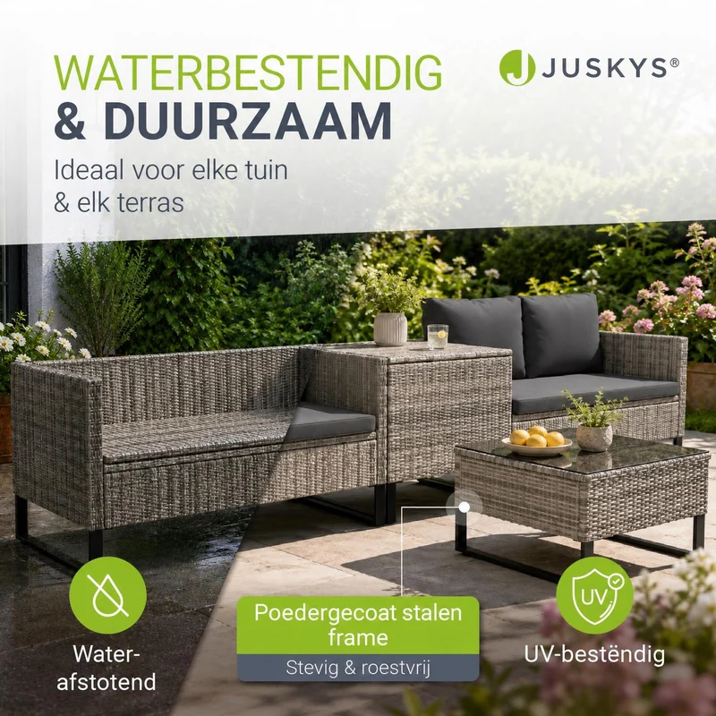 Gartenlounge für 4 Personen Santorini