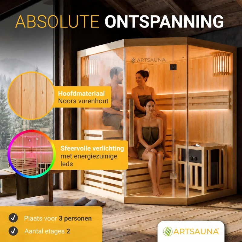Indoor Sauna Espoo 150 Premium