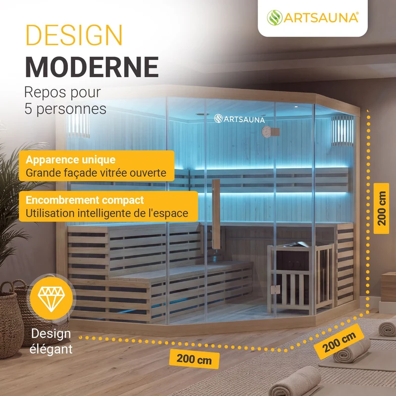 Indoor Sauna Espoo 200 Premium