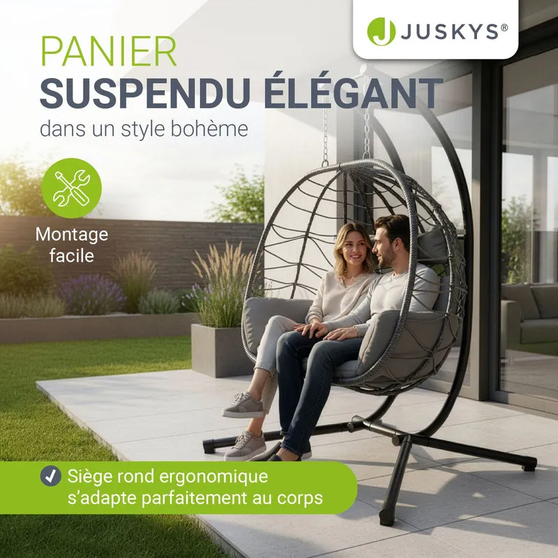 Polyrattan Doppelhängesessel Aria