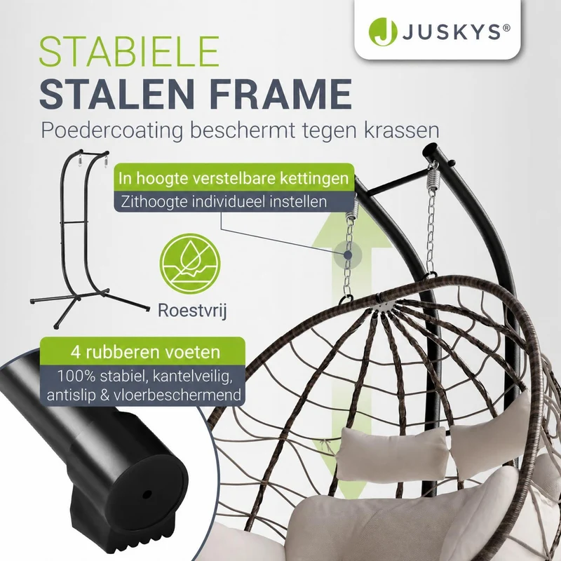 Polyrattan Doppelhängesessel Aria