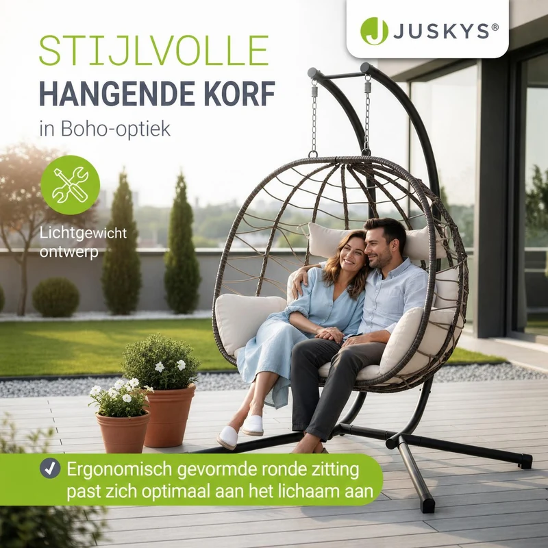 Polyrattan Doppelhängesessel Aria