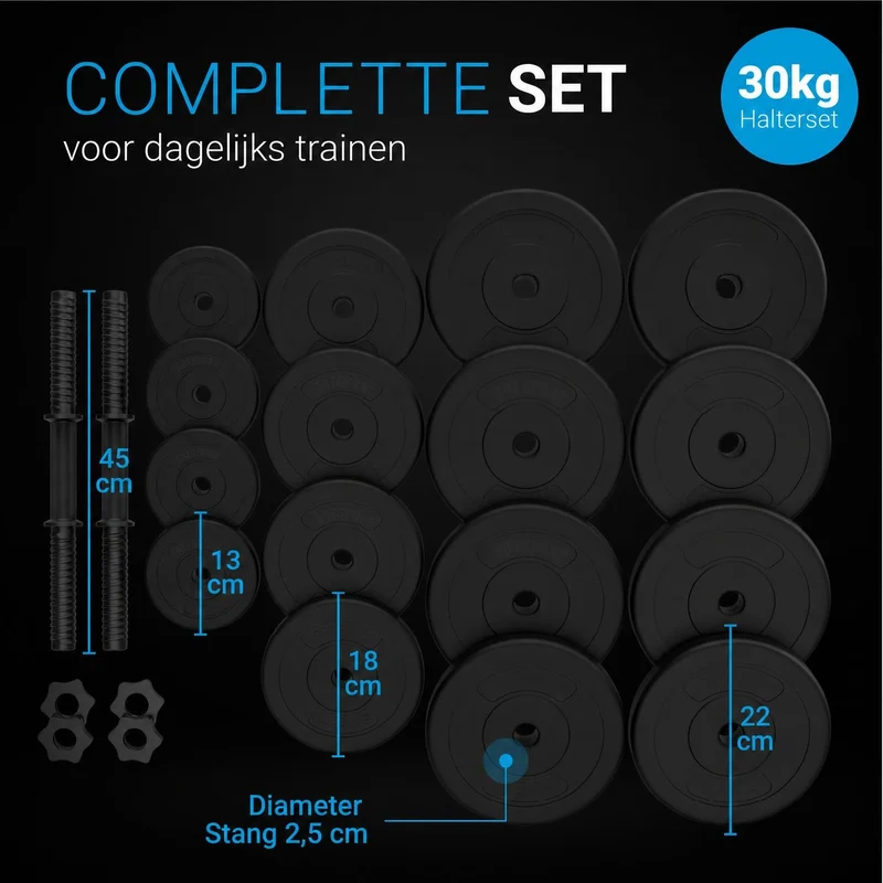 Hantelset 30 kg