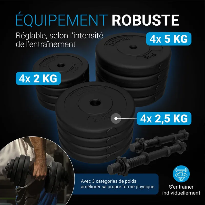 Kurzhantelset 40 kg