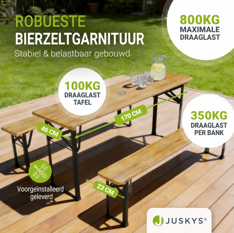 Bierzeltgarnitur Bichl 170 cm