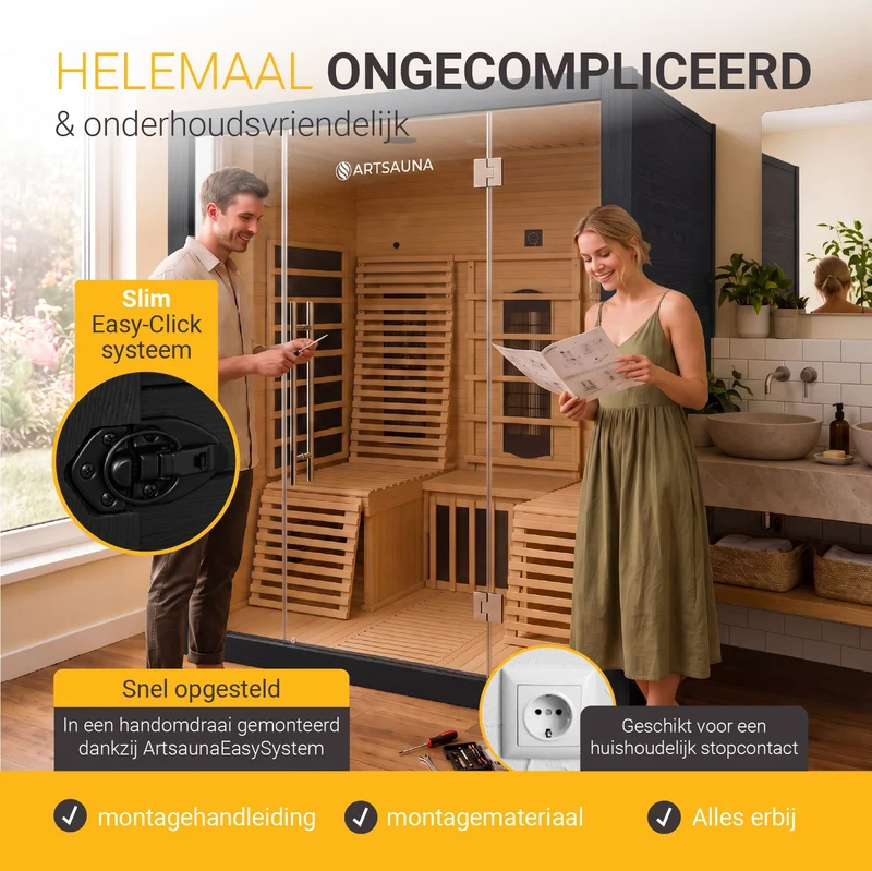 Infrarotkabine Helsinki 150 Black