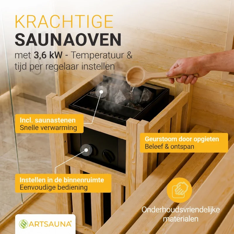 Traditionelle Sauna Vantaa - Schwarz