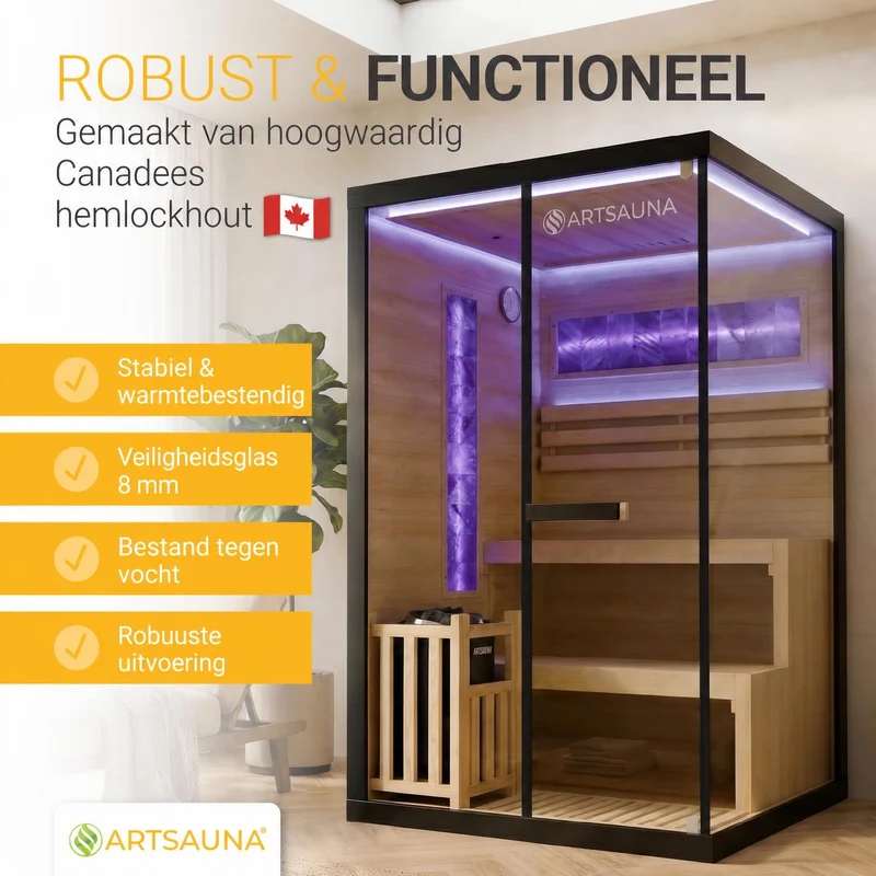 Traditionelle Sauna Vantaa - Schwarz