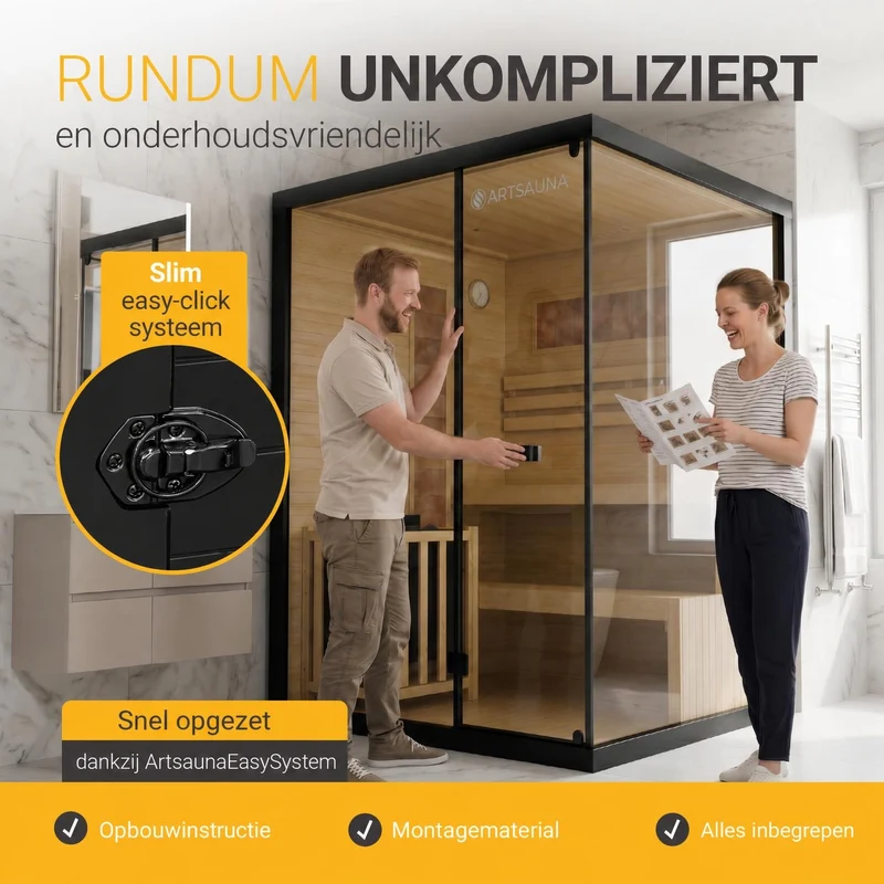 Traditionelle Sauna Vantaa - Schwarz