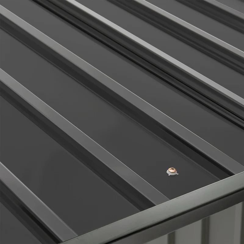 Holzunterstand Metall Enno