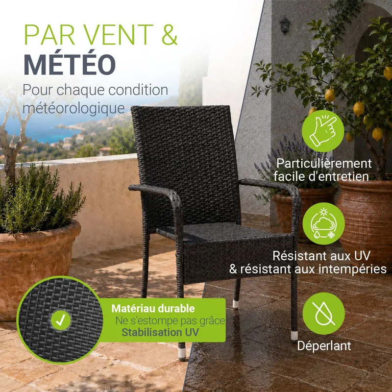 Polyrattan Gartenstühle Yoro
