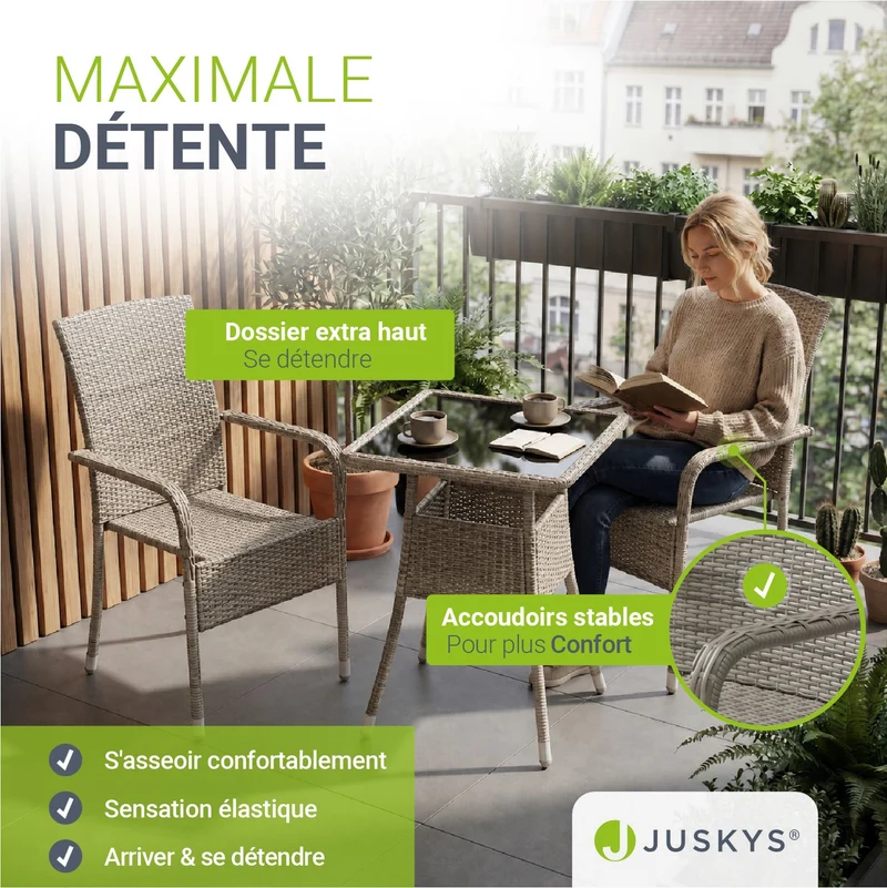 Polyrattan Gartenstühle Yoro