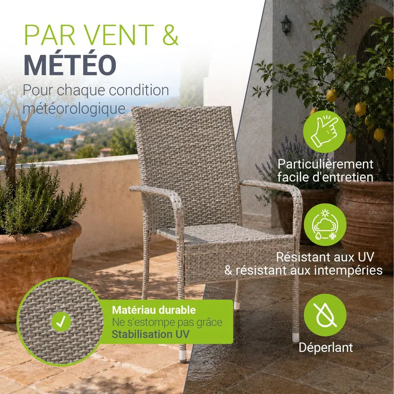 Polyrattan Gartenstühle Yoro