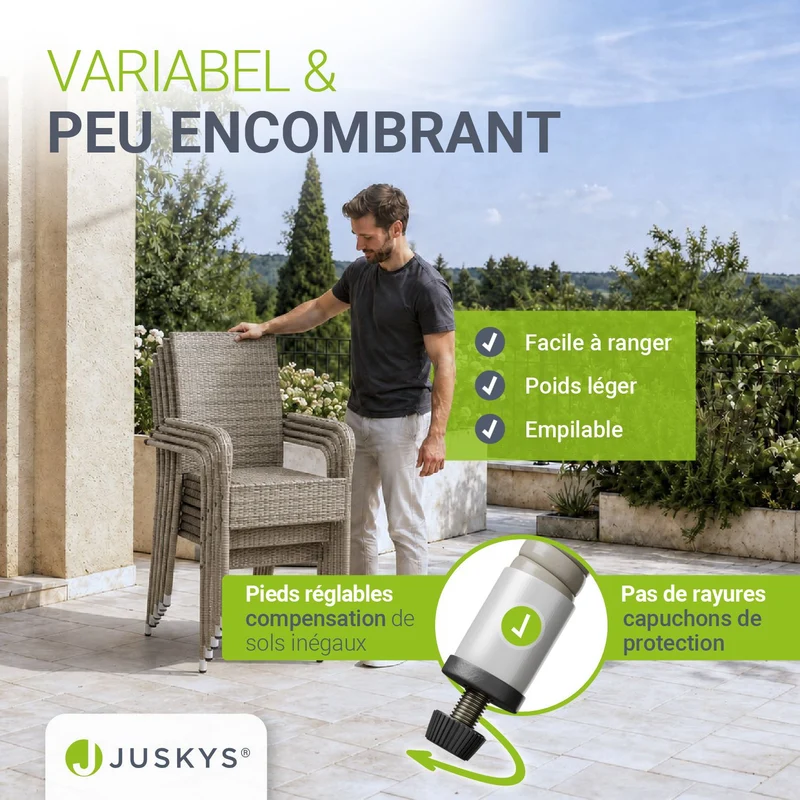Polyrattan Gartenstühle Yoro