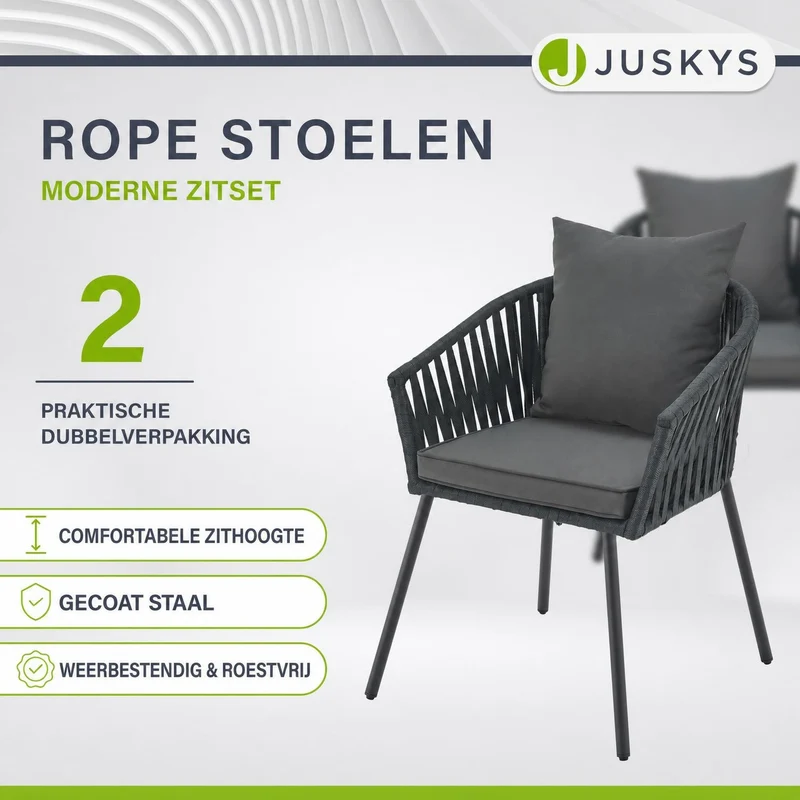 2er-Set Rope Stühle