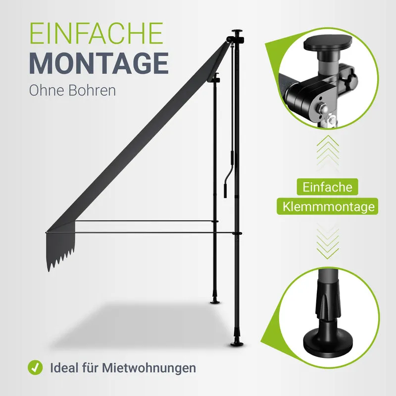 Klemmmarkise Kapstadt mit Handkurbel