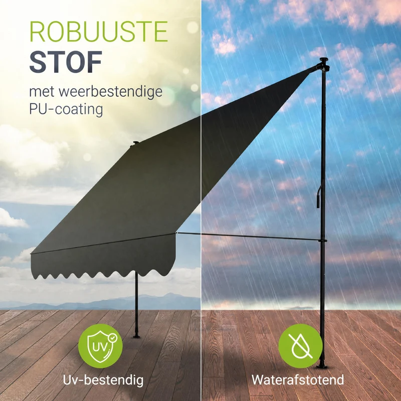 Klemmmarkise Kapstadt mit Handkurbel