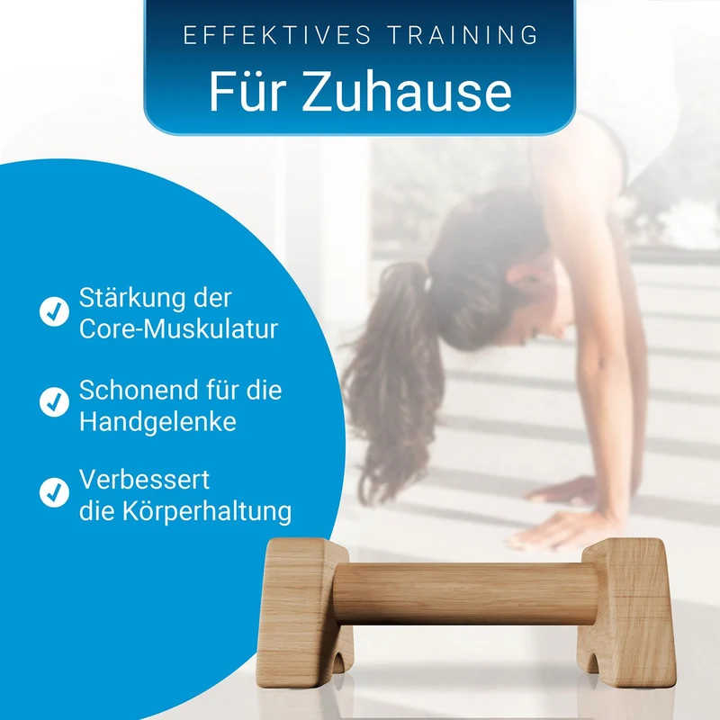 Liegestützgriffe aus Holz
