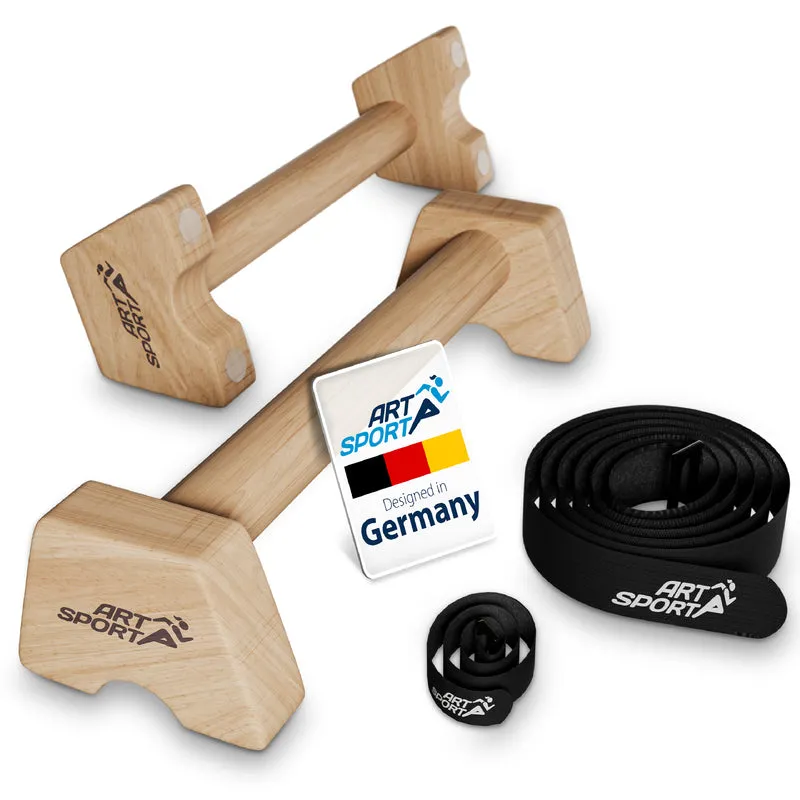 Liegestützgriffe aus Holz