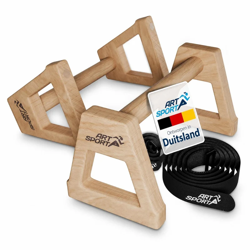 Liegestützgriffe aus Holz