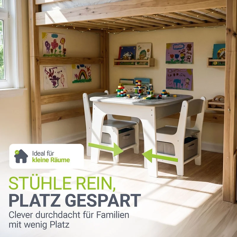 Spieltisch mit zwei Stühlen Milou