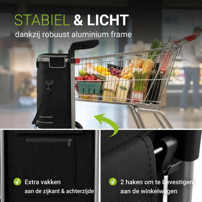 3in1 Einkaufstrolley - 56 L Kapazität
