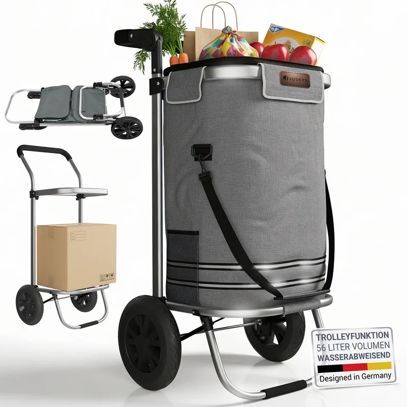 3in1 Einkaufstrolley - 56 L Kapazität