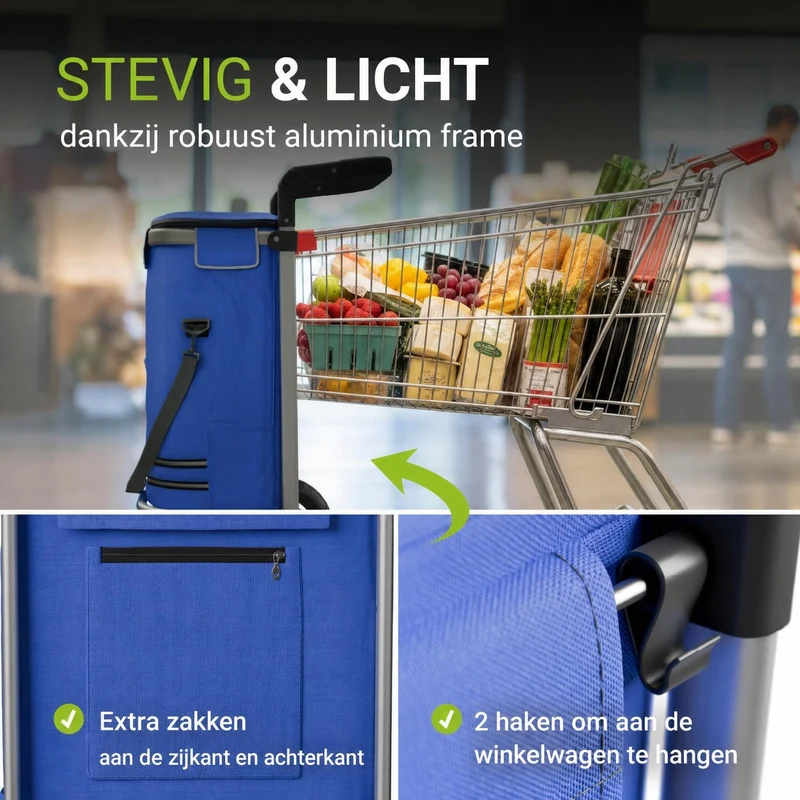 3in1 Einkaufstrolley - 56 L Kapazität