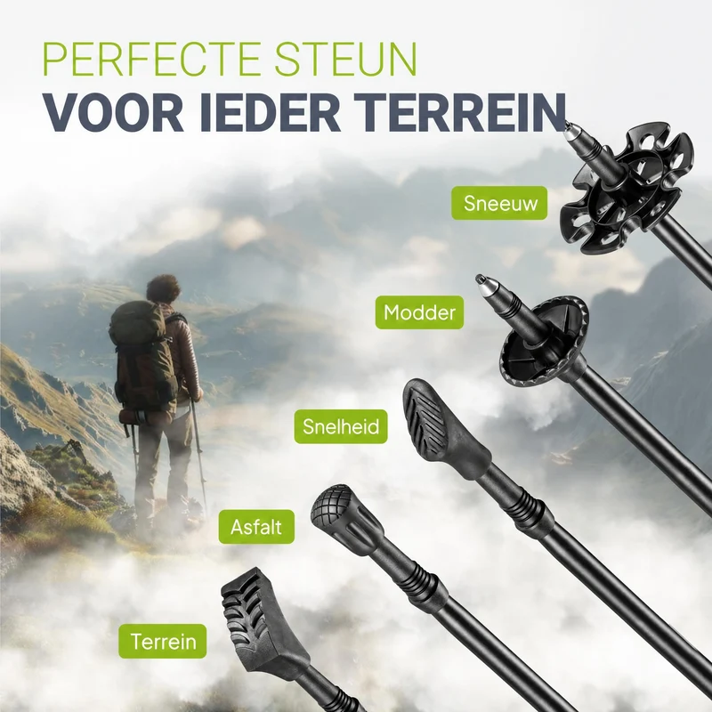 Nordic Walking Wanderstöcke mit Zubehör