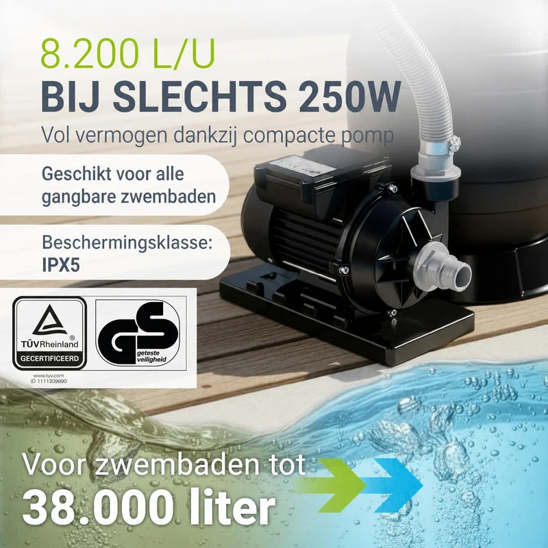 Sandfilteranlage für Pools bis 47m³