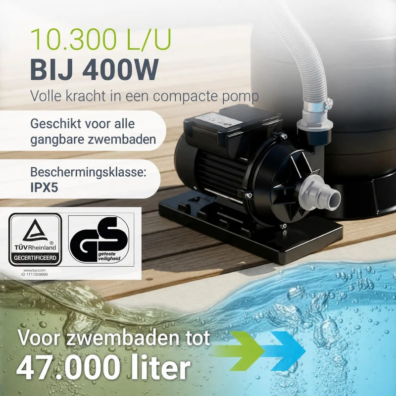 Sandfilteranlage für Pools bis 47m³