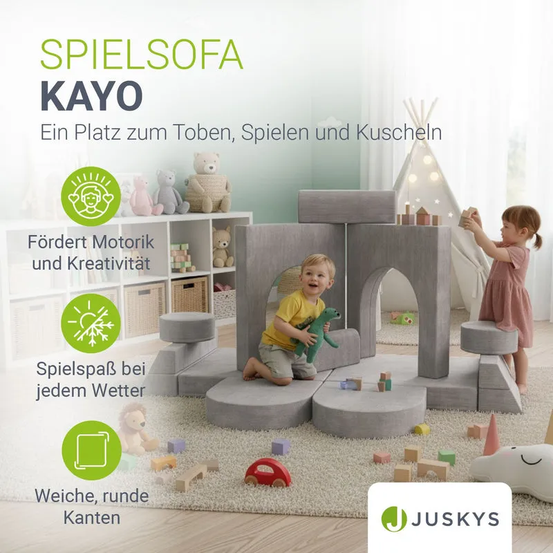 Kindersofa Kayo mit Cord Bezug & Kissen