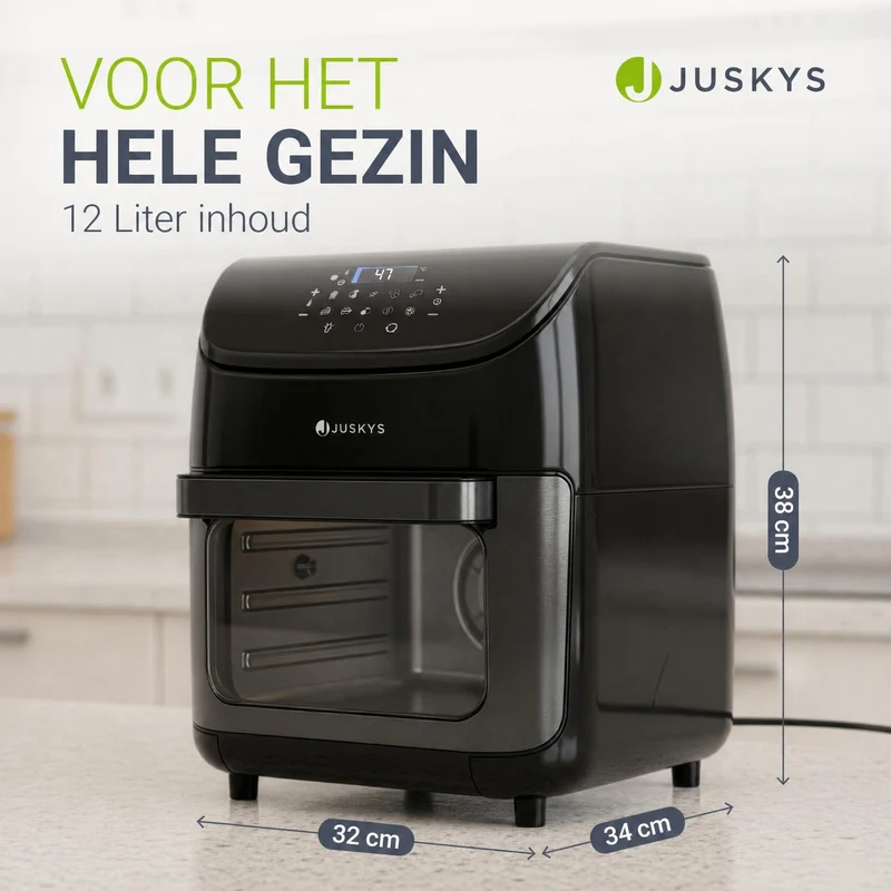 Heißluftfritteuse 12L mit 10 Programmen