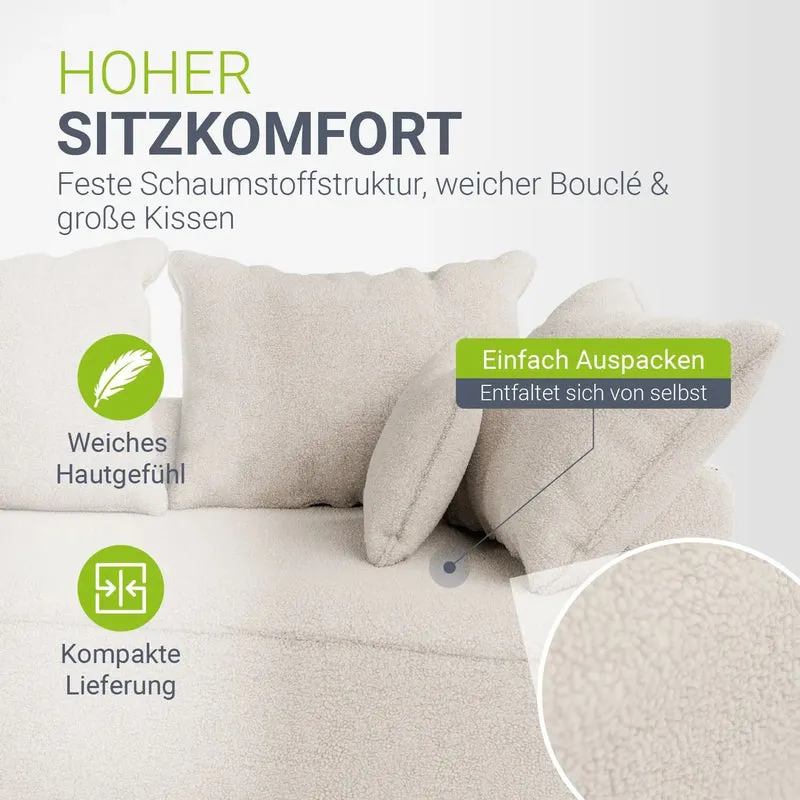 Sofa Tirano mit Ottomane & Dekokissen