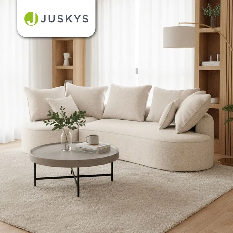Sofa Tirano mit Ottomane & Dekokissen