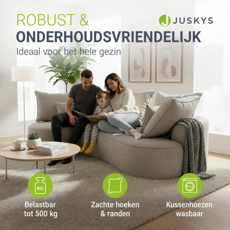 Sofa Tirano mit Ottomane & Dekokissen