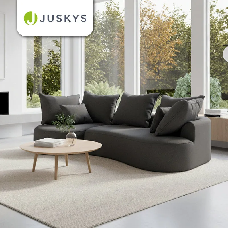 Sofa Tirano mit Ottomane & Dekokissen
