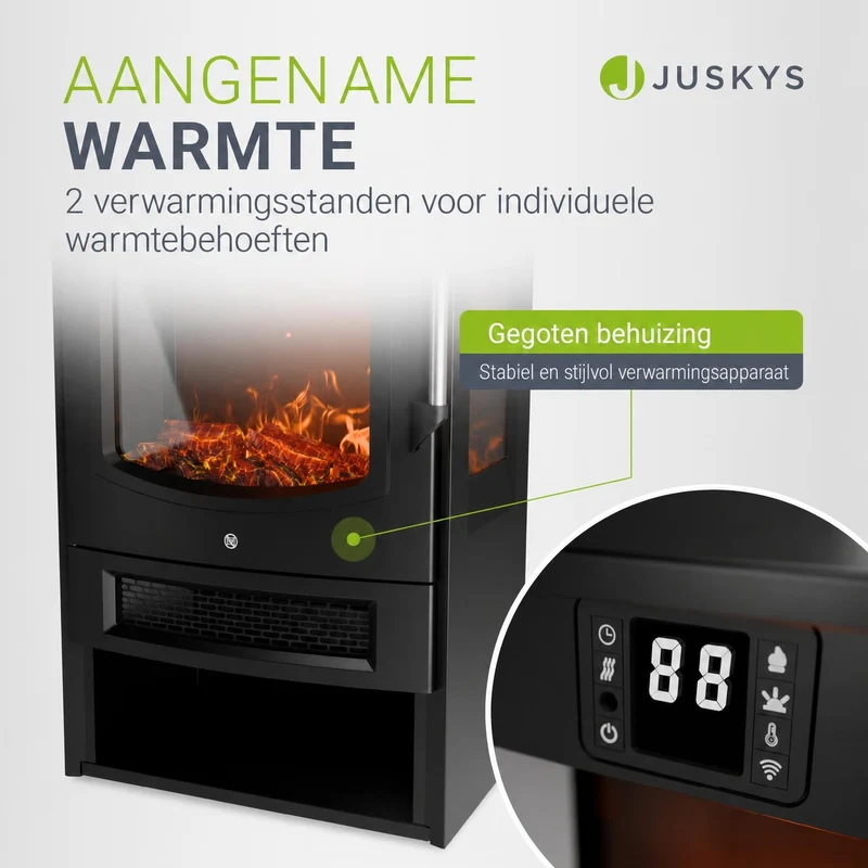 Elektrokaminofen 1800W mit Flammeneffekt