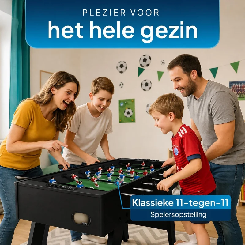 Kickertisch für Kinder und Erwachsene